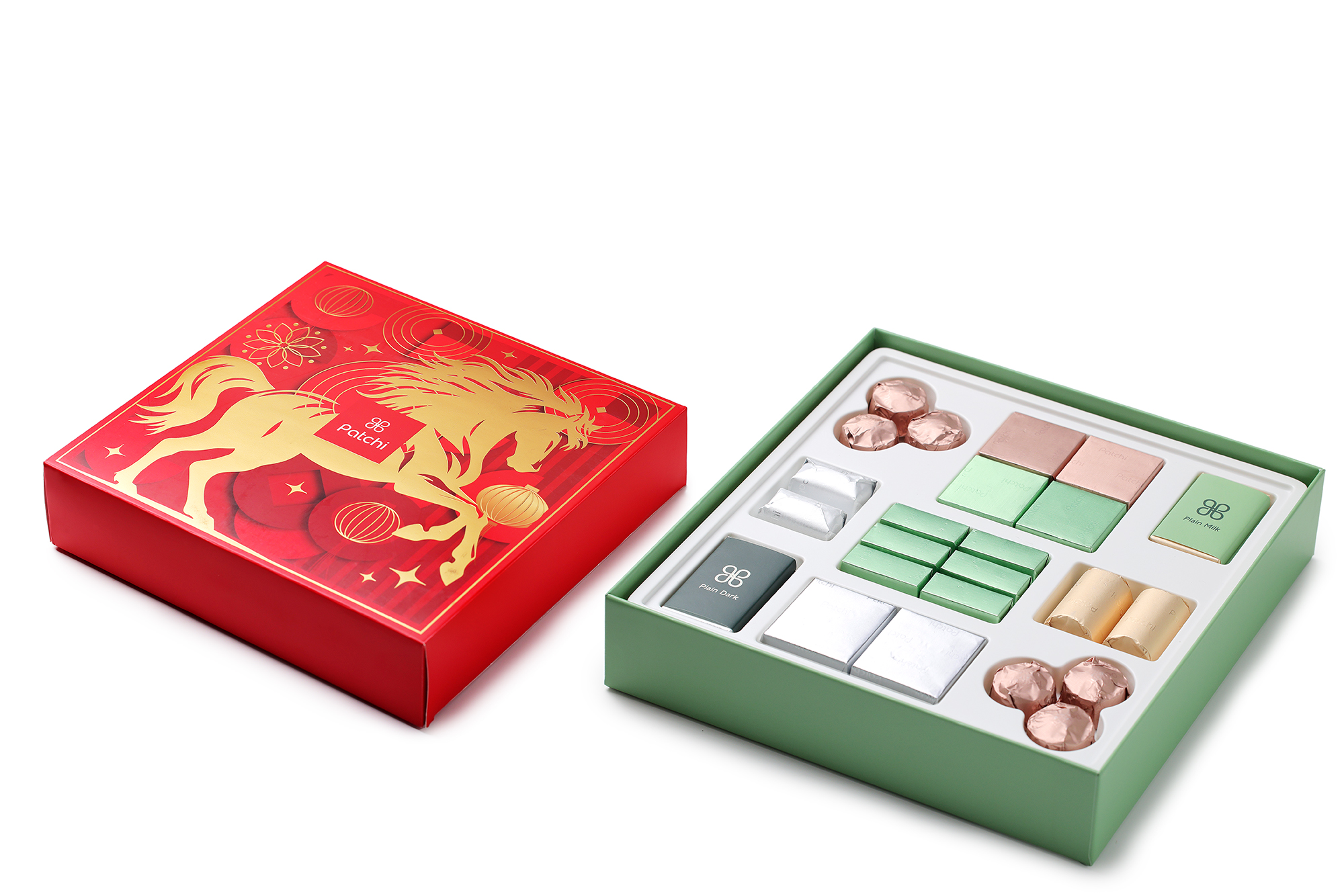 【赤马献瑞】佰七Patchi 赤马新年限定礼盒575g（赠小马挂件）
