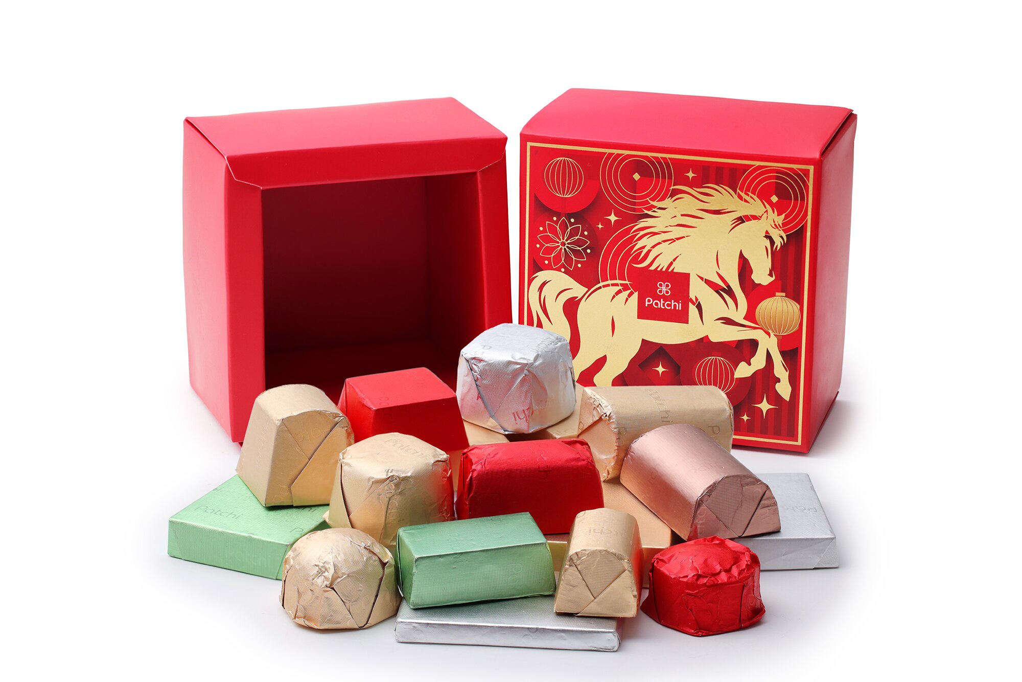【骏马腾飞】佰七Patchi 赤马新年混合礼盒250g（赠小马挂件）
