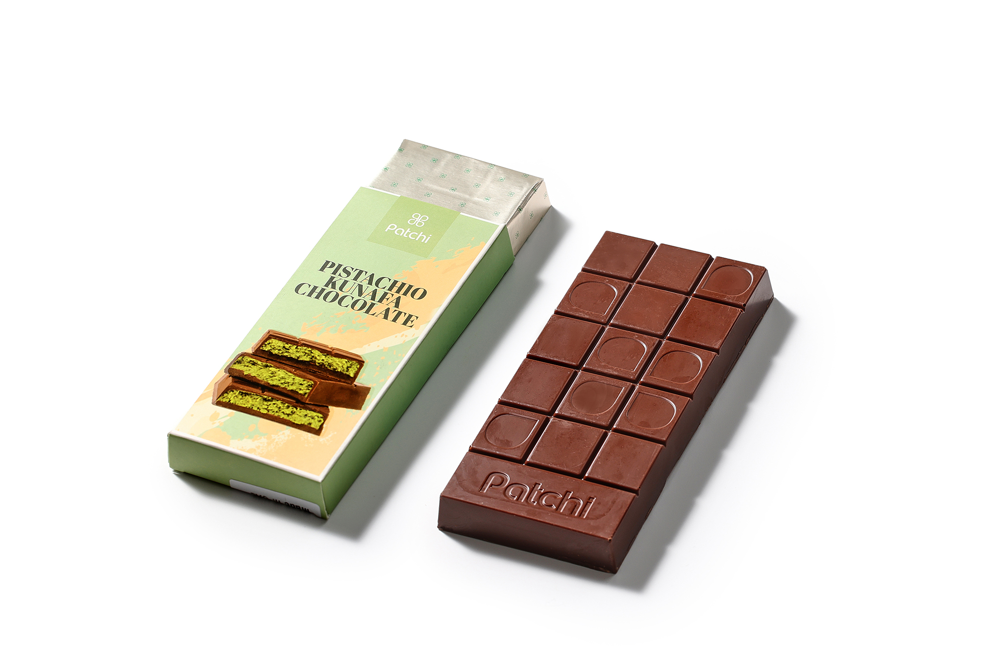 【开心巧酥】佰七Patchi  开心果库纳法牛奶巧克力排块145g